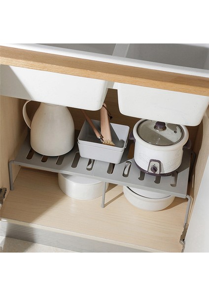3x Mutfak Genişletilebilir Tezgah Raf Organizatör Rafları Banyo Lavabo Altında Kiler Masaüstü Depolama Organizatör Tutucular Beyaz (Yurt Dışından) fırsatları