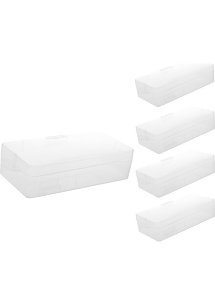 5x Şeffaf Plastik Takı Dikdörtgen Kasa Kutu Tutucu Konteyner 18CM x 8.5cm x 4.5cm (Yurt Dışından) fiyatları