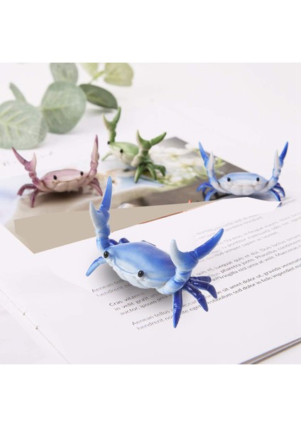 2x Yeni Yaratıcı Sevimli Yengeç Kalemlik Halter Yengeçler Kalem Tutucu Braketi Depolama Rafı Hediye Kırtasiye Mavi (Yurt Dışından)