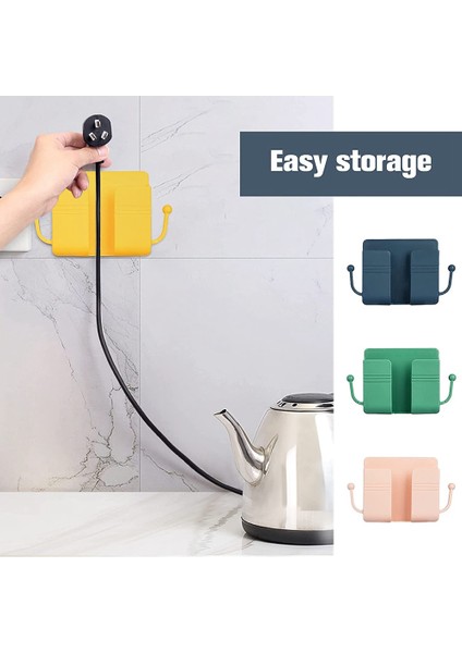 Duvara Monte Uzaktan Kumanda Tutucu Saklama Kutusu Kancalı, Şarj Cihazı Güç Şeridi Dalgalanma Koruyucusu Çıkış Adaptör Soket Standı (Yurt Dışından) fırsatları