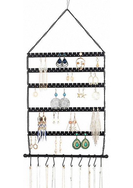 2x Duvar Küpe Organizatör, Asılı Takı Organizatör Küpe Asılı Küpe, Kolye, Bilezik Için Tutucu Standı (Yurt Dışından)