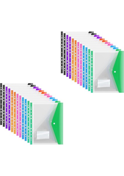 24PACK A4 Plastik Dosya Klasörü, A4 Klasörleri Için Genişletilebilir A4 Genişletilebilir Delikli Cepler, Çıtçıtlı ve Etiket Cebi (Yurt Dışından) fiyatları