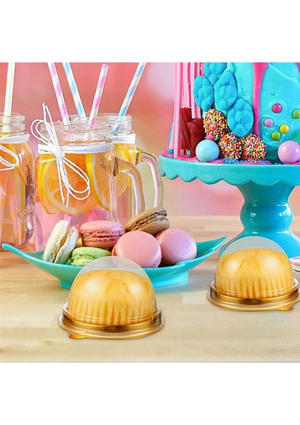 450 Adet Şeffaf Plastik Mini Cupcake Kutuları Muffin Pod Kubbe Muffin Kek Konteyner Kutusu Bireysel Cupcake Tatlı Kabı (Yurt Dışından) indirimleri