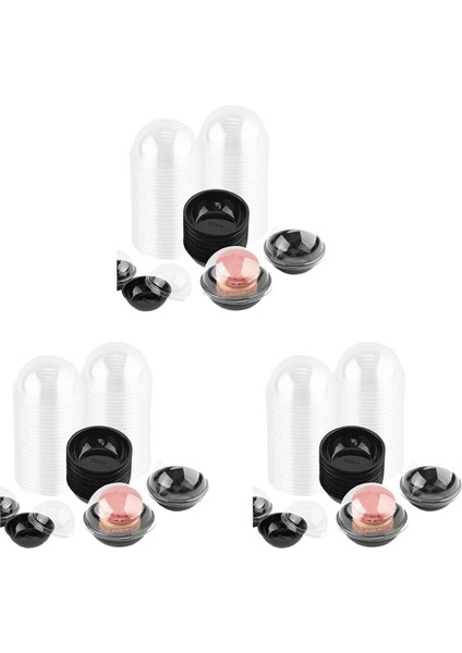 150 Paket Şeffaf Plastik Mini Cupcake Kabı, Mini Muffin Macaron Için Kubbe Kapaklı Bireysel Ambalaj Ikram Kutuları (Yurt Dışından) fiyatları