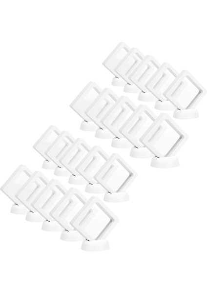 Para Teşhir Kutusu - 20'li Set 3D Yüzer Çerçeve Ekran Tutucu, Mücadele Paraları, Aa Madalyonlar, Takılar Için Standlı (Yurt Dışından) fiyatları