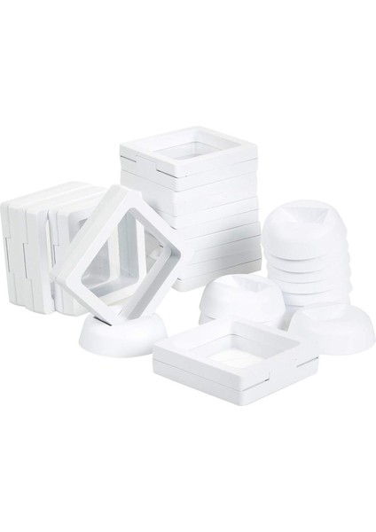 Para Teşhir Kutusu - 20'li Set 3D Yüzer Çerçeve Ekran Tutucu, Mücadele Paraları, Aa Madalyonlar, Takılar Için Standlı (Yurt Dışından) indirimleri