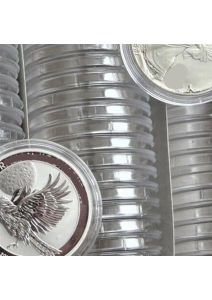 Şeffaf Para Kutuları 300 Adet 1 Oz 40MM Kapsül Kutuları Hatıra Paraları (Yurt Dışından) fiyatları