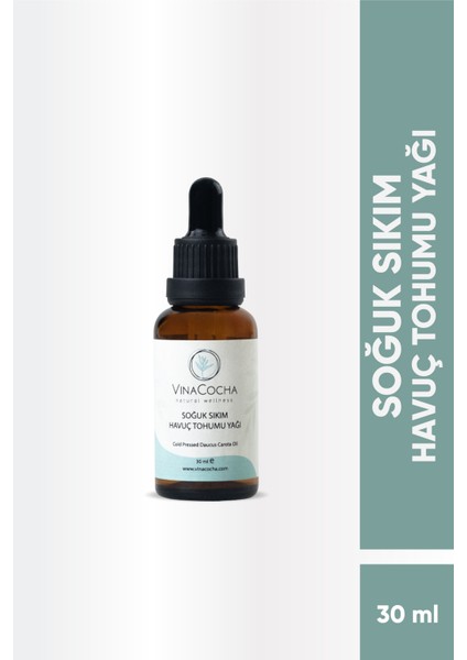 Soğuk Sıkım Havuç Tohumu Yağı 30ML