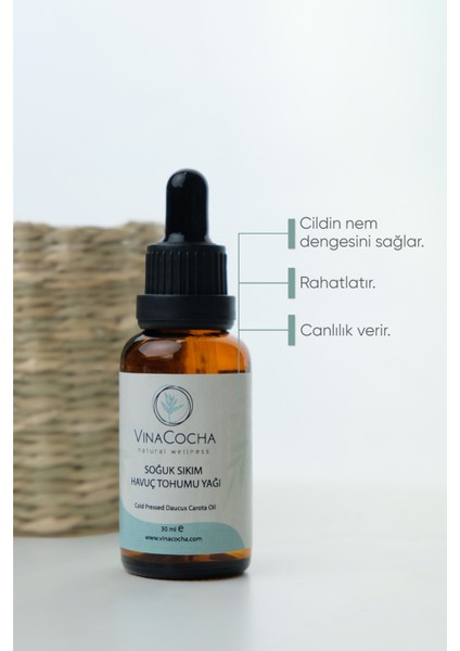 Soğuk Sıkım Havuç Tohumu Yağı 30ML