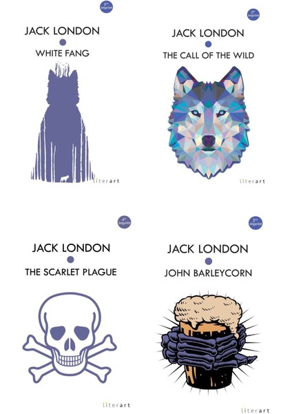 Jack London İngilizce Roman Seti (4 Kitap Takım)
