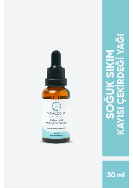 Soğuk Sıkım Kayısı Çekirdeği Yağı 30ML