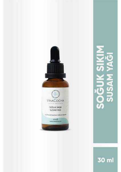 Soğuk Sıkım Susam Yağı 30ML