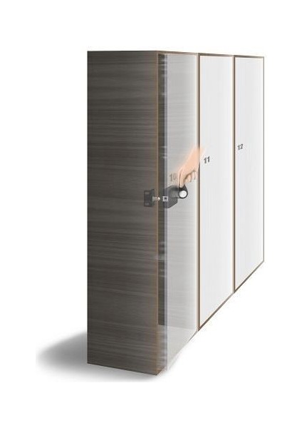 Kartlı Manyetik Anahtarsız Dolap Kapak Kasa Kilit Seti