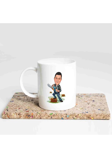 Erkeklere Özel Karikatürlü Kupa Bardak