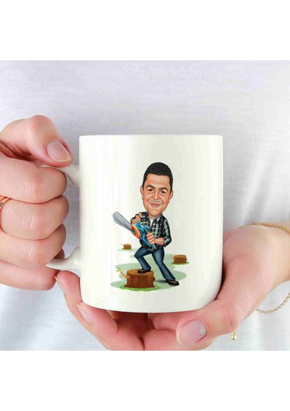Erkeklere Özel Karikatürlü Kupa Bardak