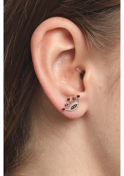 925 Ayar Gümüş Trend Küpe