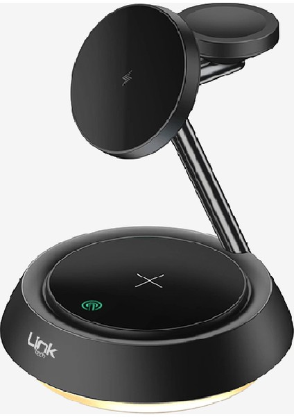 W797 Premium 3’ü 1 Arada Masaüstü Wireless Telefon Tutacağı & Şarj Aleti