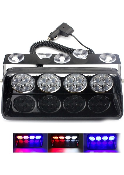 Cam Içi Çakar Lamba Uzaktan Kumandalı 16 LED 24W 12V Kırmızı-Mavi / LAPA520 fiyatları
