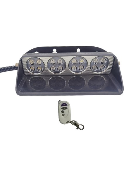 Cam Içi Çakar Lamba Uzaktan Kumandalı 16 LED 24W 12V Kırmızı-Mavi / LAPA520 indirimleri
