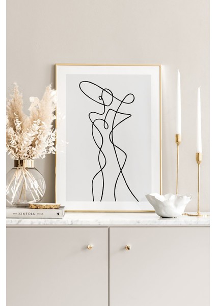 Tek Parça Ahşap Çerçeveli Poster Tablo