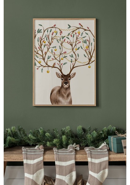 Tek Parça Ahşap Çerçeveli Poster Tablo