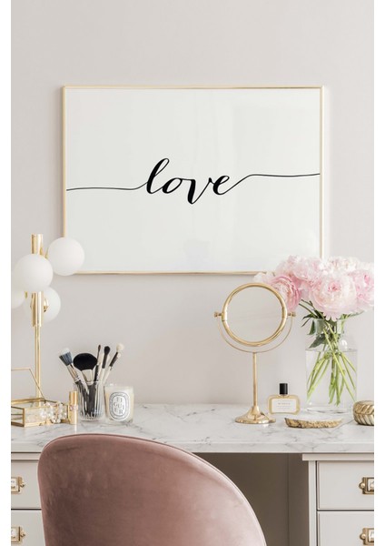 Tek Parça Ahşap Çerçeveli Poster Tablo