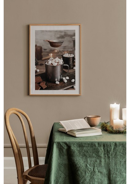 Tek Parça Ahşap Çerçeveli Poster Tablo