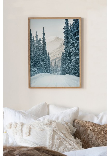 Tek Parça Ahşap Çerçeveli Poster Tablo