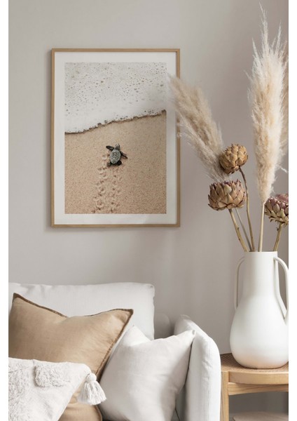 Tek Parça Ahşap Çerçeveli Poster Tablo