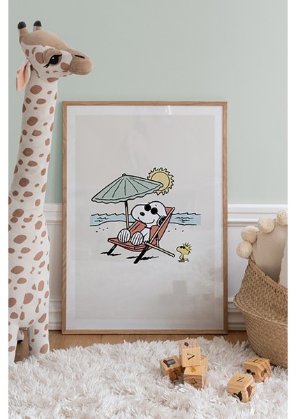 Tek Parça Ahşap Çerçeveli Poster Tablo