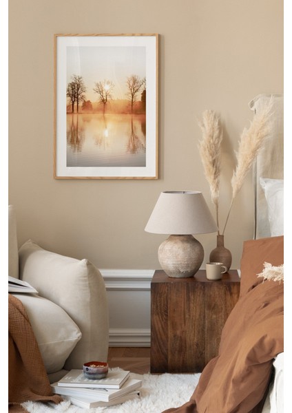 Tek Parça Ahşap Çerçeveli Poster Tablo