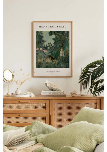 Tek Parça Ahşap Çerçeveli Poster Tablo
