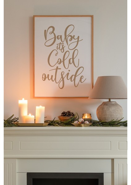 Tek Parça Ahşap Çerçeveli Poster Tablo