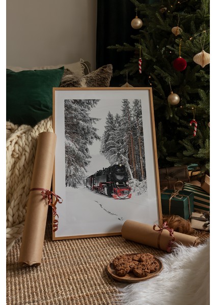Tek Parça Ahşap Çerçeveli Poster Tablo