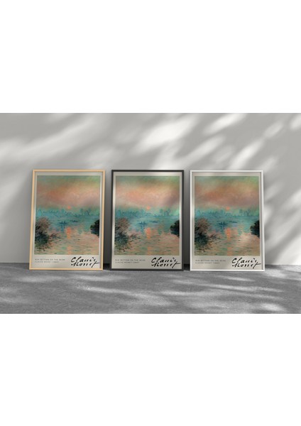 Posterstoreco Claude Monet 1880 Ahşap Çerçeveli Tablo