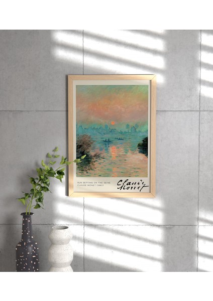 Posterstoreco Claude Monet 1880 Ahşap Çerçeveli Tablo fiyatları