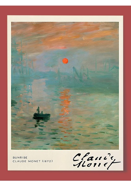 Posterstoreco Claude Monet 1872 Ahşap Çerçeveli Tablo modelleri
