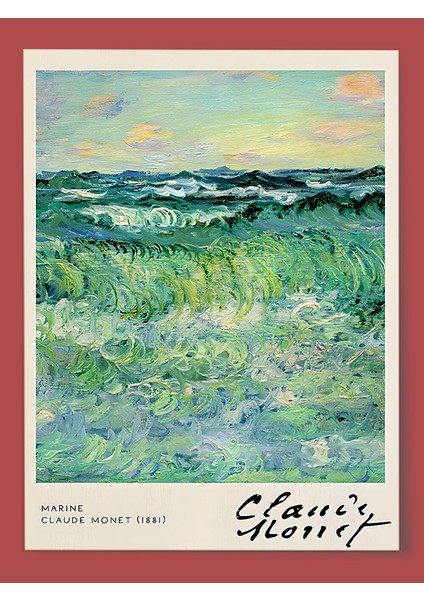 Posterstoreco Claude Monet 1881 Ahşap Çerçeveli Tablo modelleri