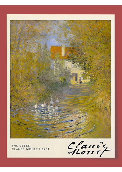 Posterstoreco Claude Monet 1874 Ahşap Çerçeveli Tablo modelleri
