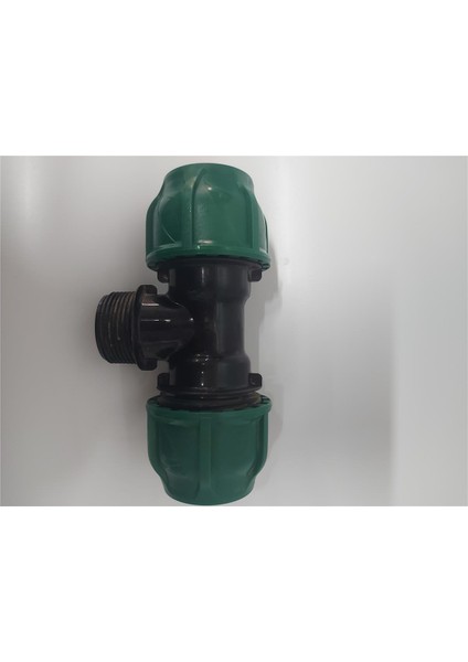 40*1 1/4"*40 Kaplin Dıştan Dişli Te Yeşil Seri
