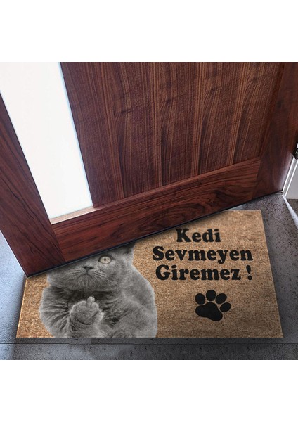 Kedi Köpek Komik Tasarımlı Dekoratif Kapı Önü Paspas, Dış Mekan/ev Içi/banyo/mutfak/yatak Odası/giriş Paspasları