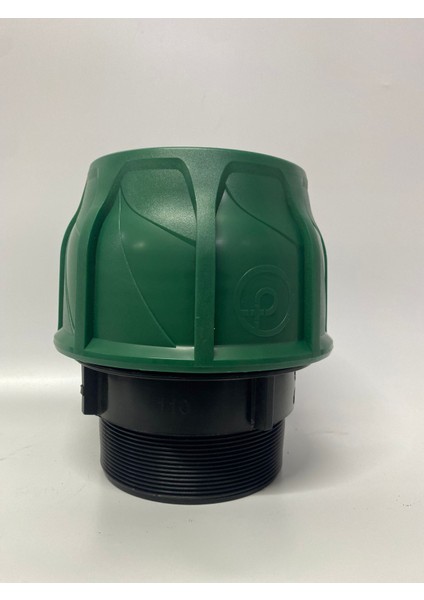 Poelsan 110*4" Kaplin Dıştan Dişli Adaptör Yeşil Seri