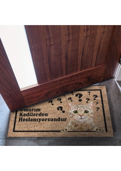 Kedi Köpek Komik Tasarımlı Dekoratif Kapı Önü Paspas, Dış Mekan/ev Içi/banyo/mutfak/yatak Odası/giriş Paspasları