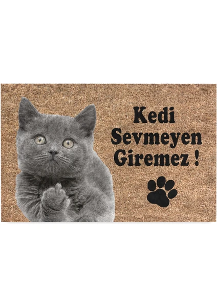 Kedi Köpek Komik Tasarımlı Dekoratif Kapı Önü Paspas, Dış Mekan/ev Içi/banyo/mutfak/yatak Odası/giriş Paspasları