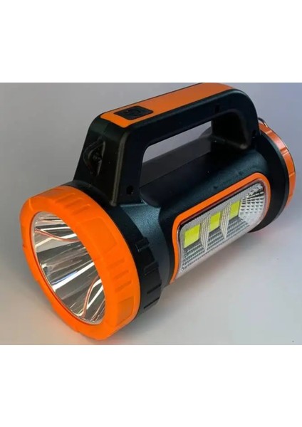 3W+15W Solar Şarjlı LED El Feneri Projektör Kamp Avcı Feneri 818