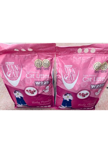 Van Cat  Baby Powder Parfümlü Kedi Kumu 10 kg x 2 Adet