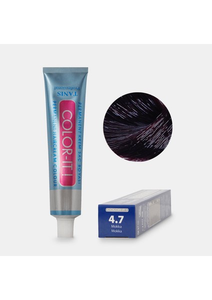Kalıcı Saç Boyası Color-It 4.7 Mokka