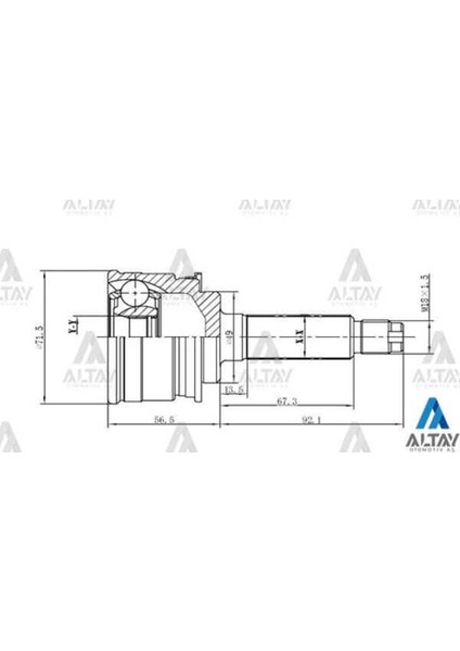 1806 1806 Aks Kafası Dış Swift 90-95 SA310 23X49X19