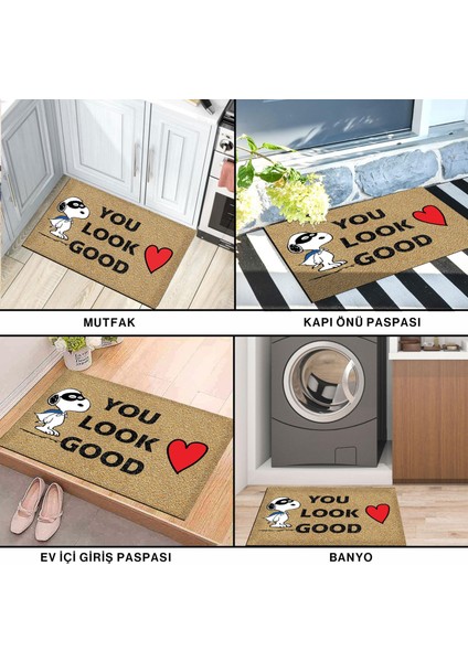 Kedi Köpek Komik Tasarımlı Dekoratif Kapı Önü Paspas, Dış Mekan/ev Içi/banyo/mutfak/yatak Odası/giriş Paspasları
