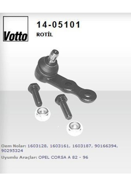 14-05101 14-5101 Rotil Corsa A B Combo 94-01 Tigra A 94-00